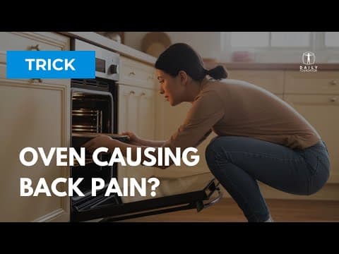 How to Safely Reach into the Oven | Avoid Neck and Back Pain in the Kitchen