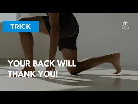 How to Pick Up Stuff Without Back Pain | Half Kneel Technique Trick #3
