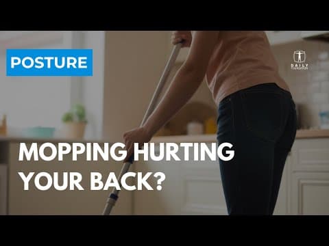 Correct Mopping Posture | Avoid Neck & Back Pain While Cleaning
