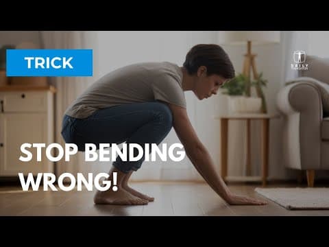 How to Pick Up Items Safely | Trick #2: Full Squat Technique